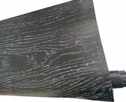 Black Oak Wood Finish Foil For Partical Board YD82024