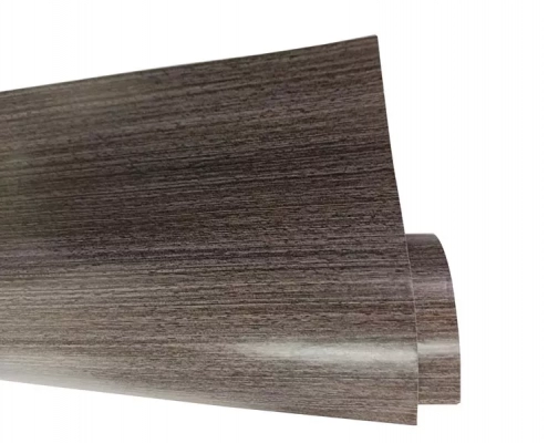 Grey & Brown Technology Wood Finish Foil Paper For Cabinet YD7042-1 for sale