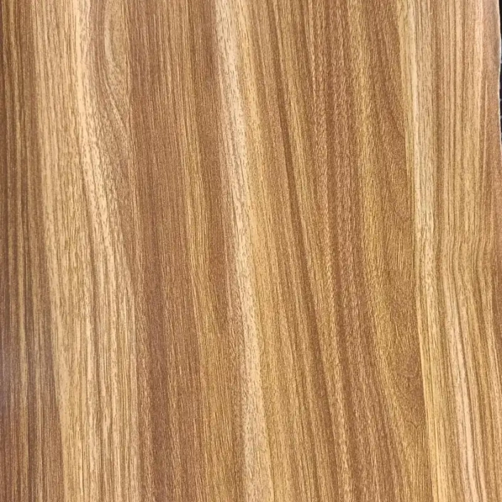 Brown Wood Line Melamine Furniture Paper For Door Surface DW18168-4