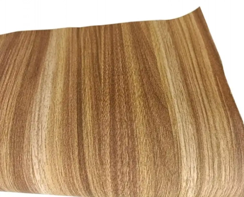 Brown Wood Line Melamine Furniture Paper For Door Surface DW18168-4 for sale