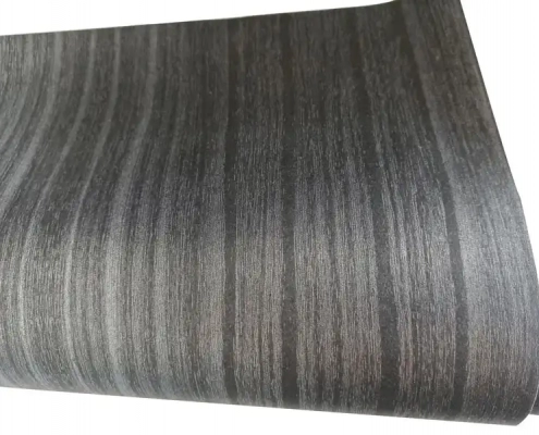 Grey Vertical Line Wood Melamine Lamination Sheet For HPL DW18278 for sale