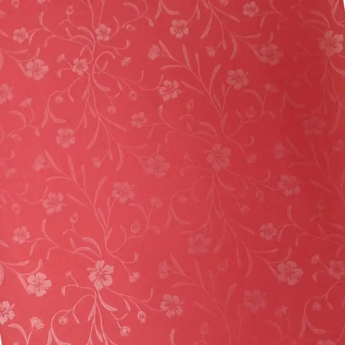 Red Background Flower Melamine Furniture Paper For Kitchen Cabinets Board DW18440-1