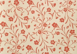 Red Flower Melamine Furniture Sticky Paper For MDF Board DW18440 for sale