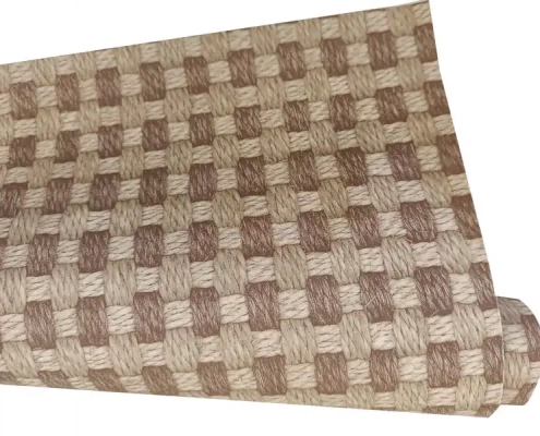 Brown Fabric Melamine Paper Sheet For Desk Board DW18288 for sale