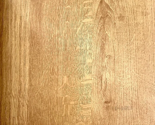 Yellow oak wood grain like matt surface for MDF to India 1901-11